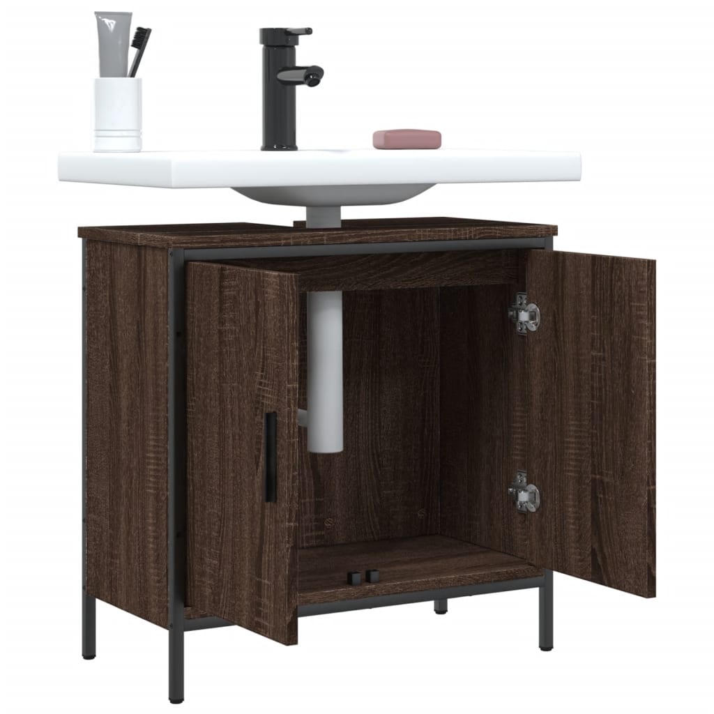 Washbasin Cabinet Brown Oak Look 60x30x60 cm