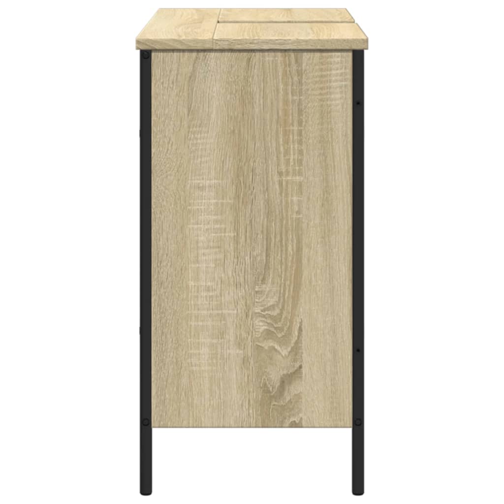 Washbasin base cabinet Sonoma oak 80x30x60 cm wood material