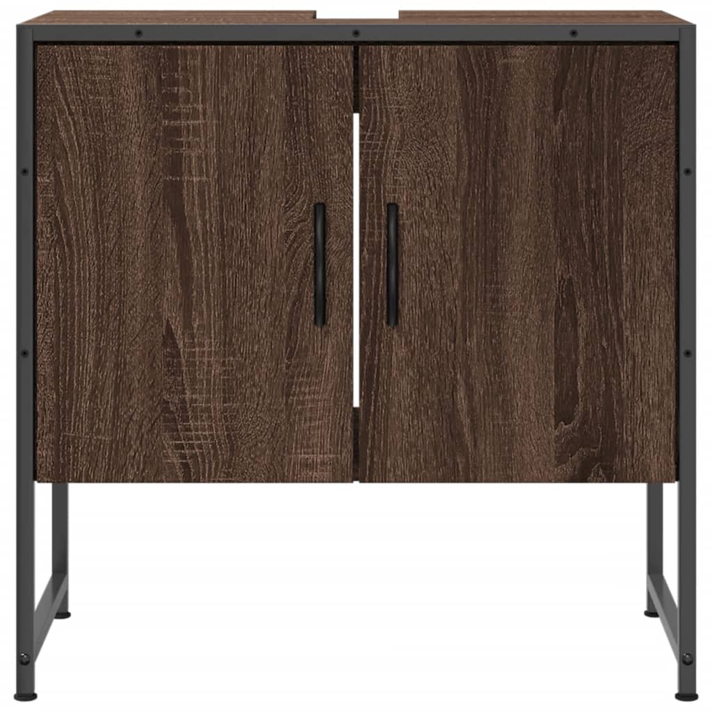 Washbasin Cabinet Brown Oak Look 60x33x60 cm