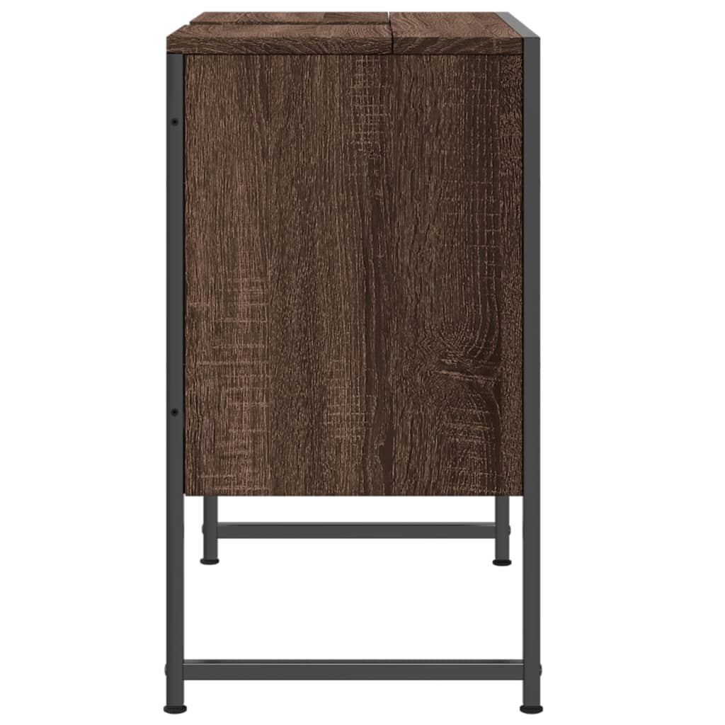 Washbasin Cabinet Brown Oak Look 60x33x60 cm