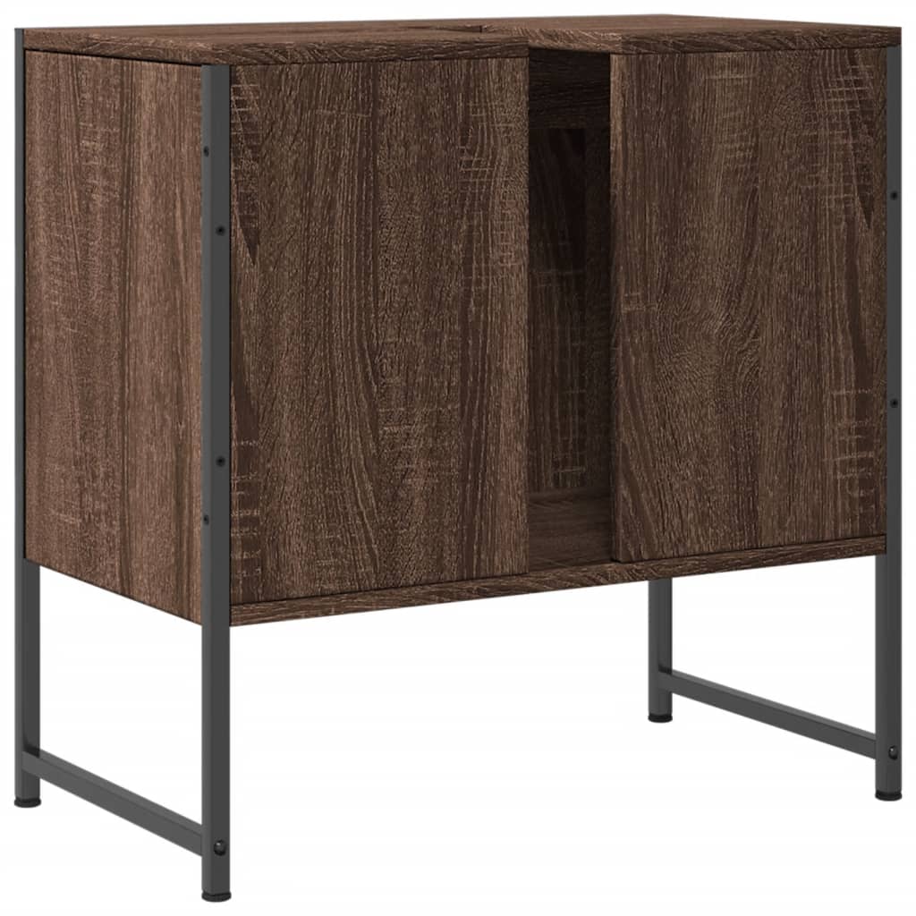 Washbasin Cabinet Brown Oak Look 60x33x60 cm
