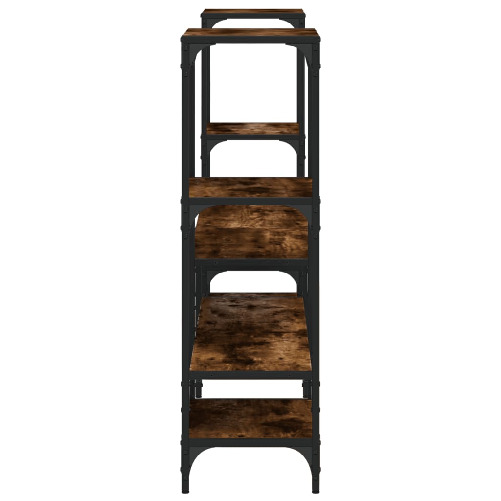 Meuble TV chêne fumé 206,5x28,5x95 cm matériau bois