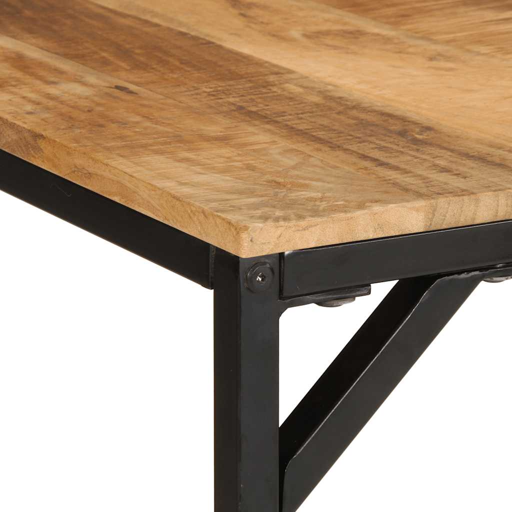 Esstisch 220x90x75 cm Raues Massivholz Mango