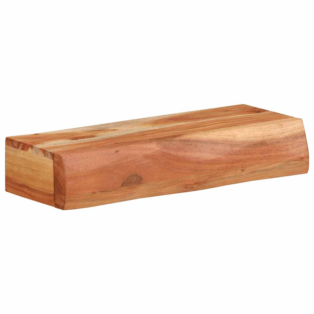 Wandregale 2 Stk. 40x17x8 cm Massivholz Akazie