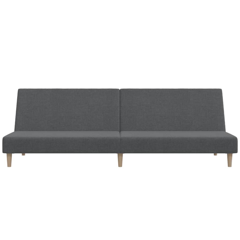 Canapé lit 2 places tissu gris clair