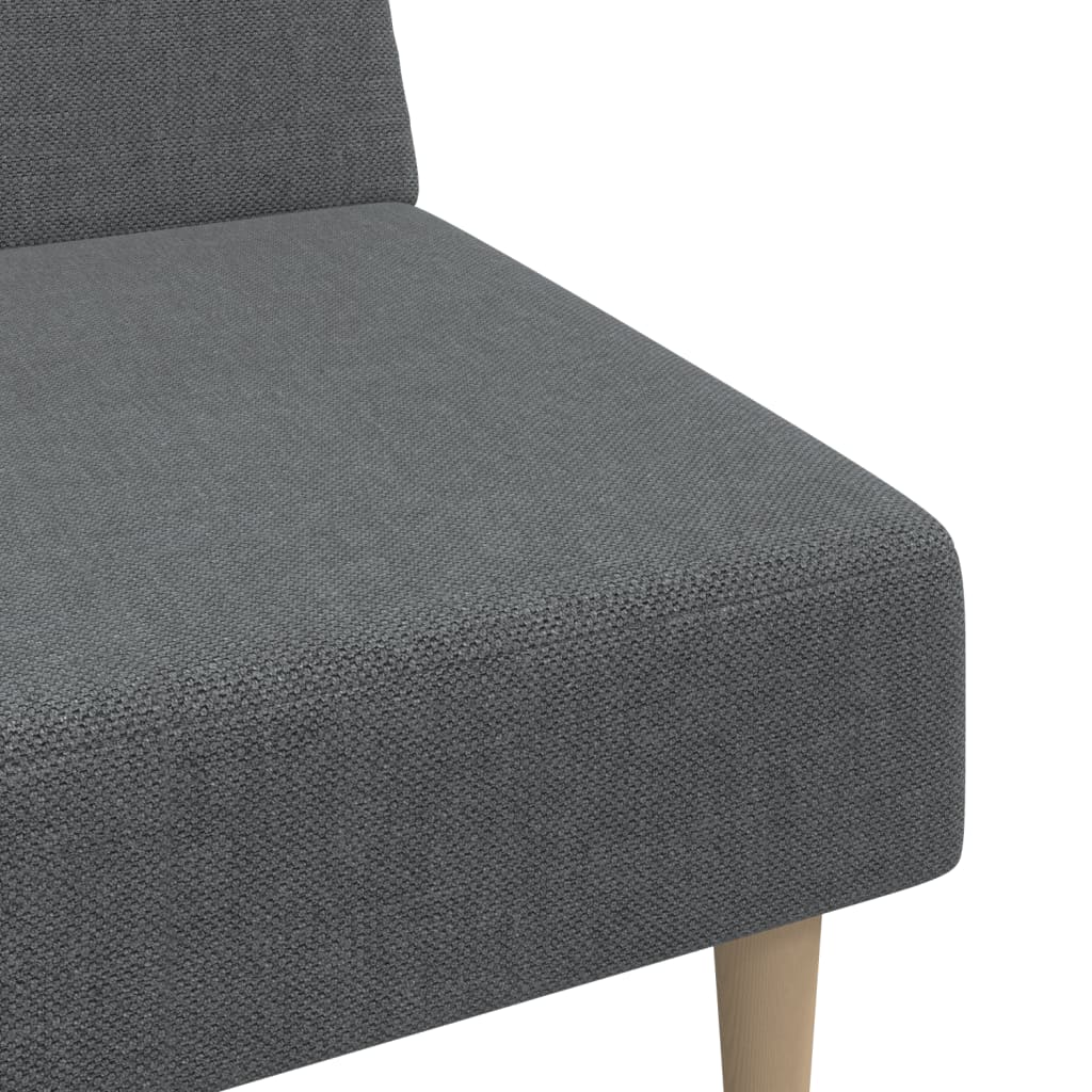Canapé lit 2 places tissu gris clair