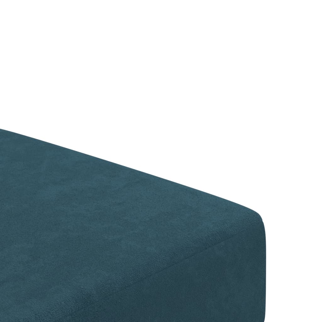 Sofa Bed 2-Seater Blue Velvet