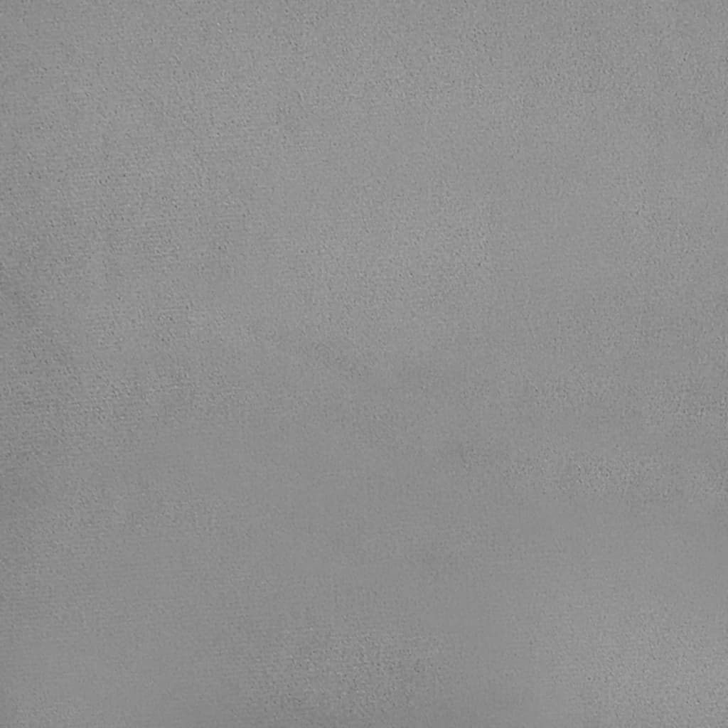 Canapé lit 2 places velours gris clair