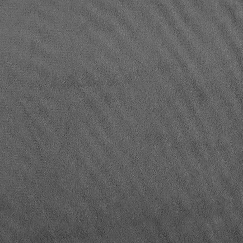 Canapé lit 2 places velours gris foncé