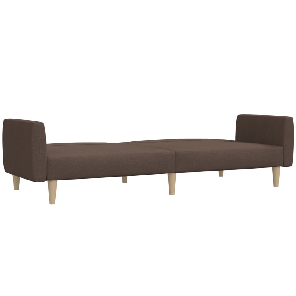Canapé lit 2 places tissu taupe
