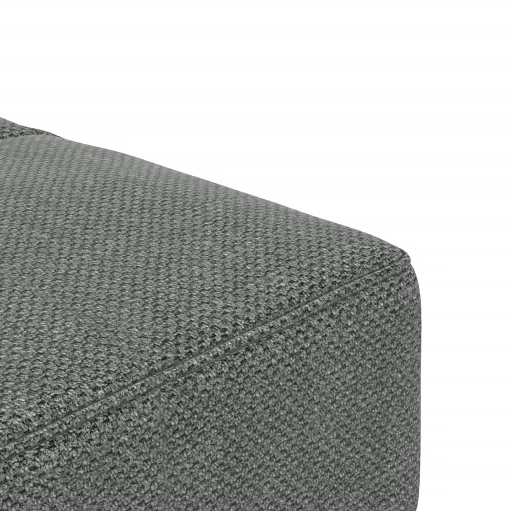 Canapé lit 2 places avec 2 coussins tissu gris foncé