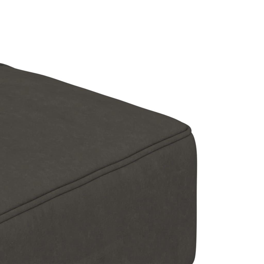 Canapé lit 2 places avec 2 coussins velours gris foncé
