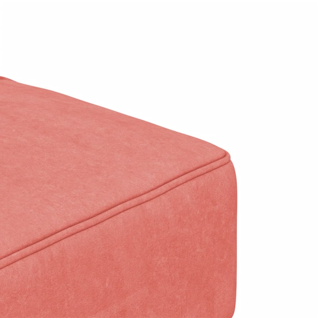 Canapé lit 2 places avec 2 oreillers velours rose