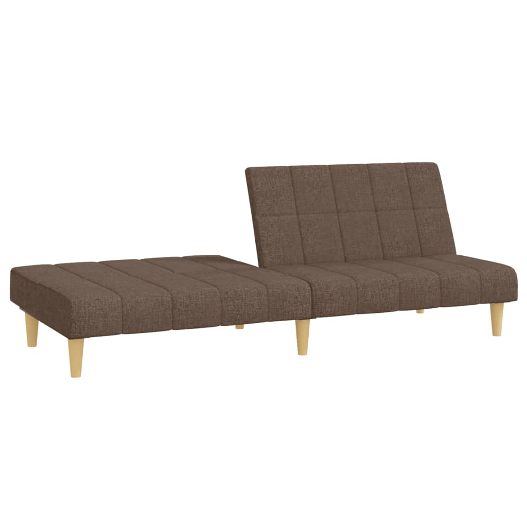 Canapé lit 2 places tissu taupe