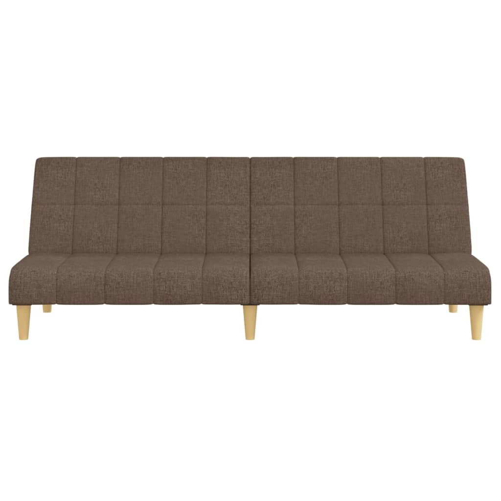 Canapé lit 2 places tissu taupe