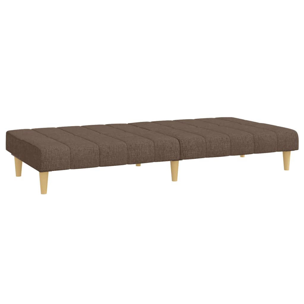 Canapé lit 2 places tissu taupe