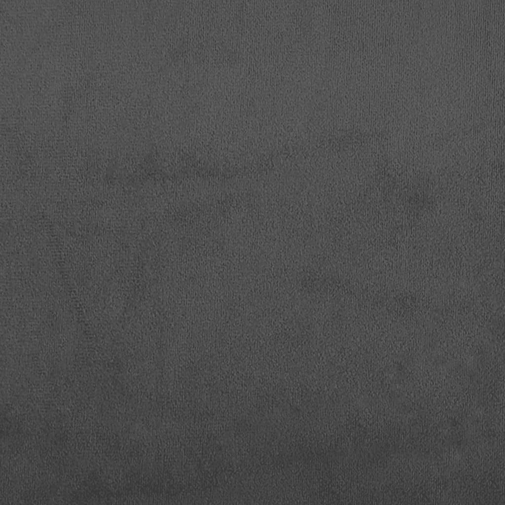 Canapé lit 2 places velours gris foncé