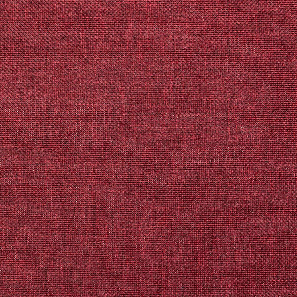 Canapé-lit 2 places avec 2 coussins en tissu rouge vin