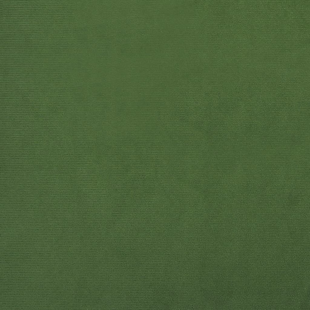 Sofa Bed 2-Seater Dark Green Velvet