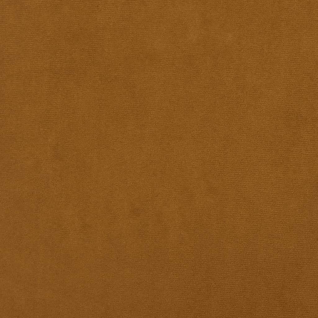 Sofa Bed 2-Seater Brown Velvet