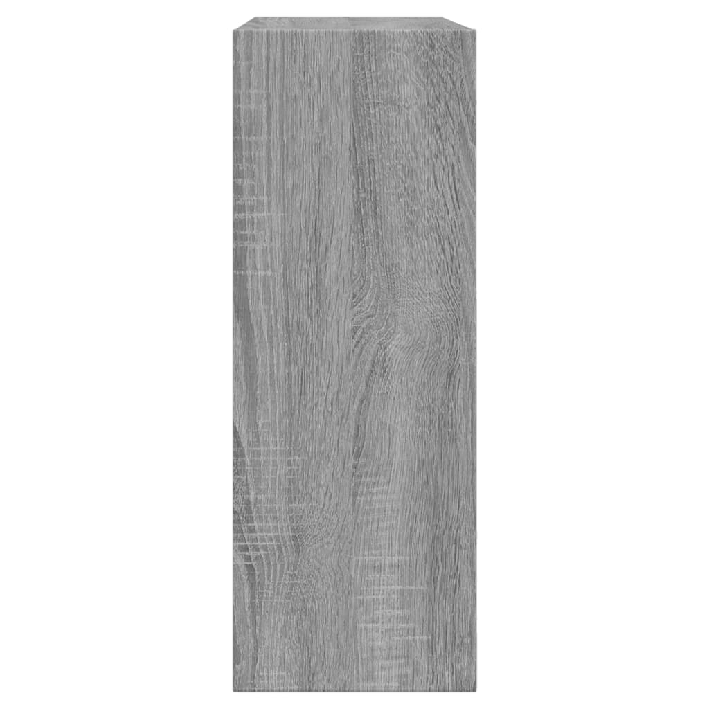 Étagère à chaussures gris Sonoma 60x21x57 cm en bois
