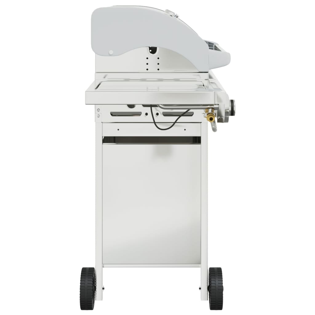 Gas Grill with 7 Burners Silver Stainless Steel
