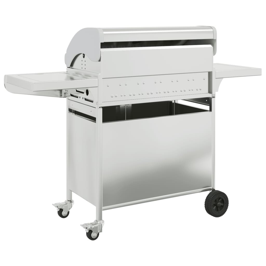 Gas Grill with 7 Burners Silver Stainless Steel