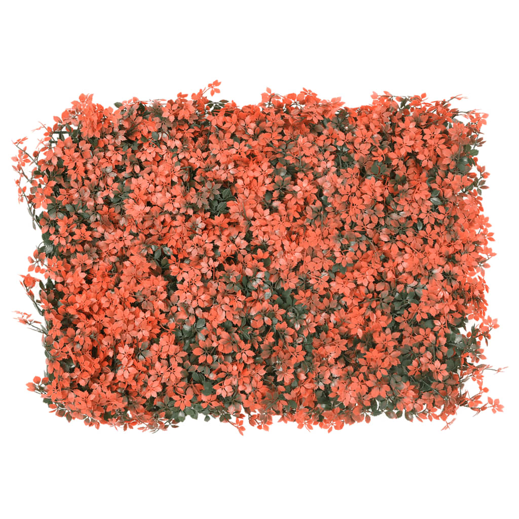 Artificial Maple Leaf Privacy Screen 24 pcs. Light Red 40x60 cm