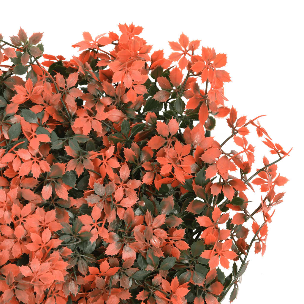 Artificial Maple Leaf Privacy Screen 24 pcs. Light Red 40x60 cm