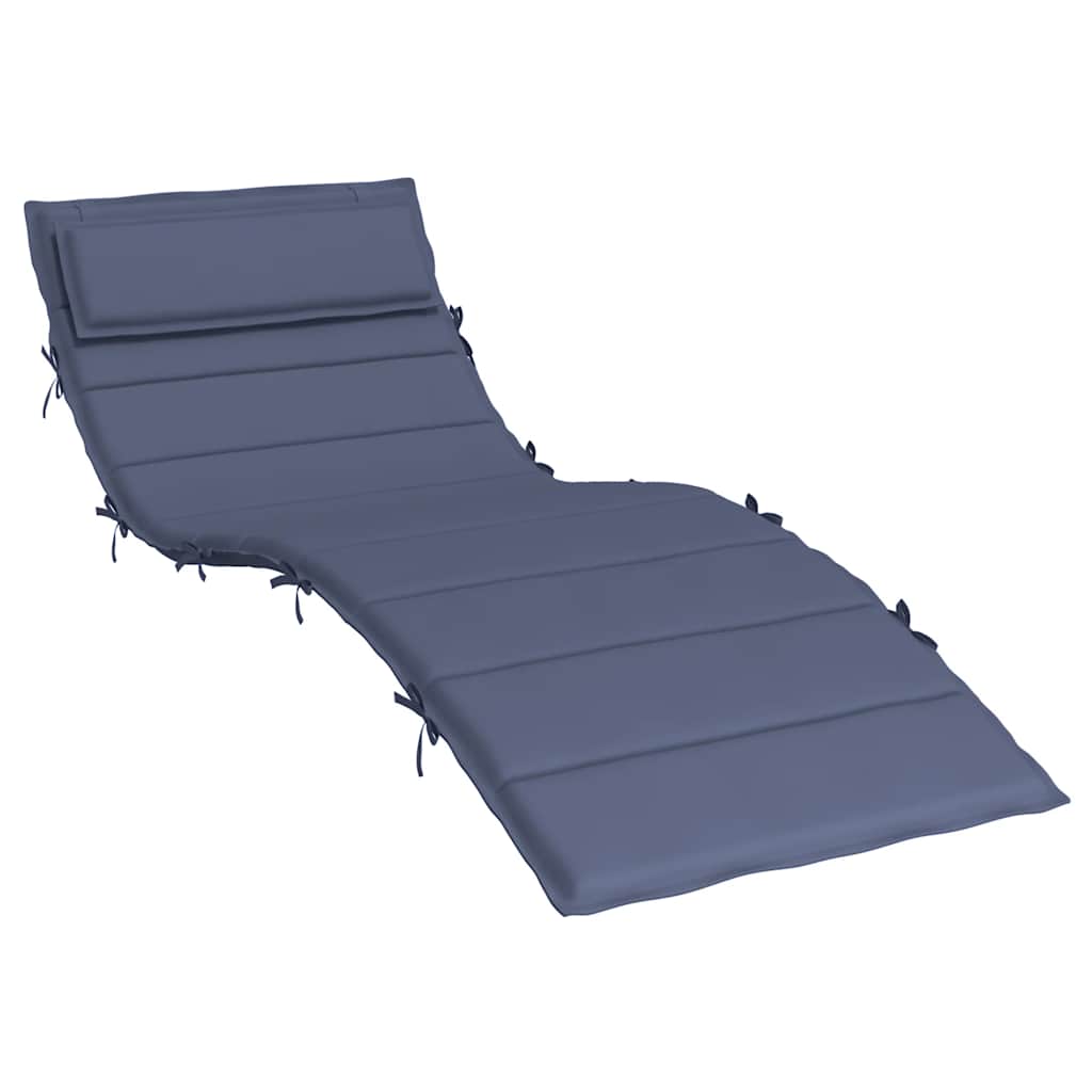 Sonnenliegen-Auflage Marineblau 180x60x4 cm Oxford-Gewebe