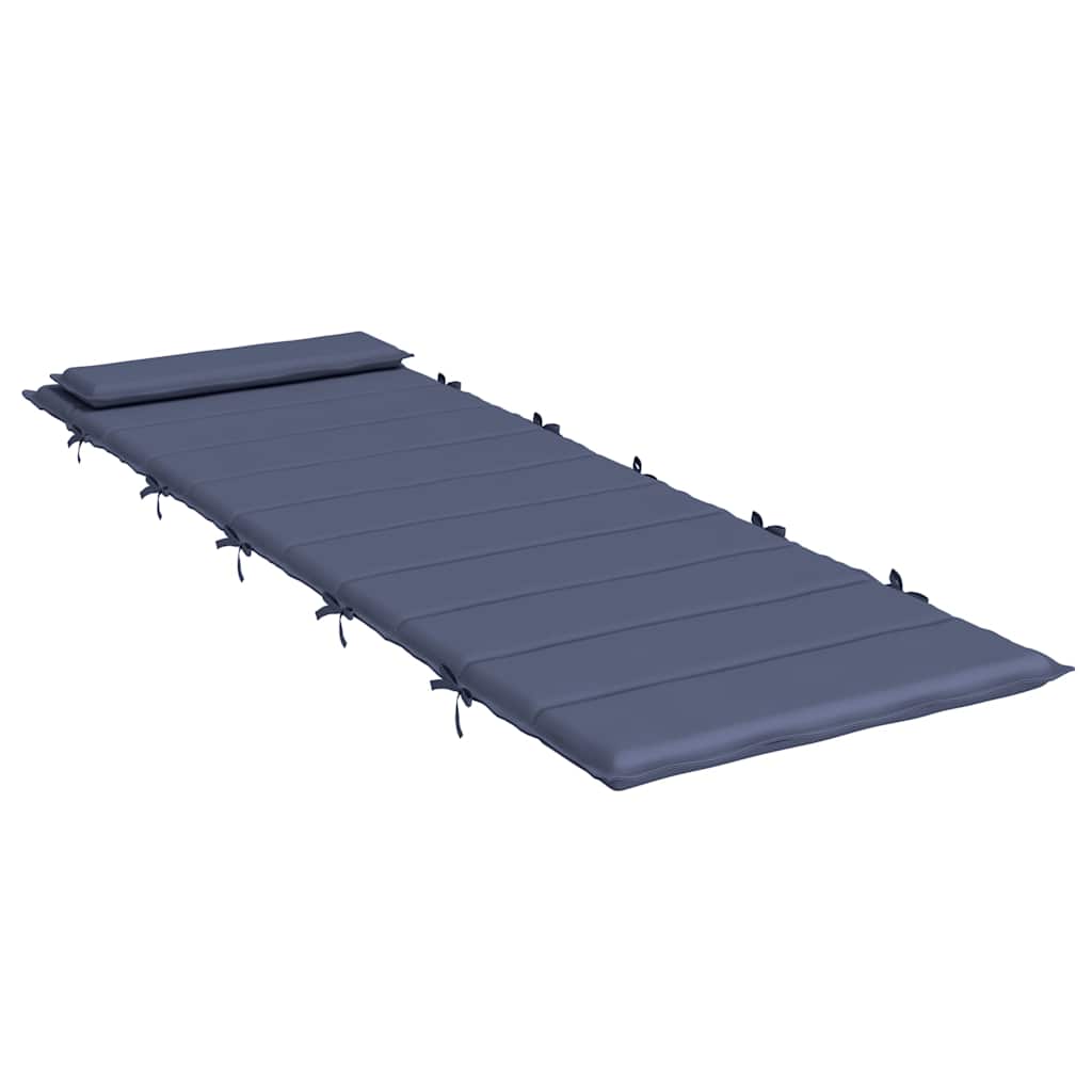 Sonnenliegen-Auflage Marineblau 180x60x4 cm Oxford-Gewebe