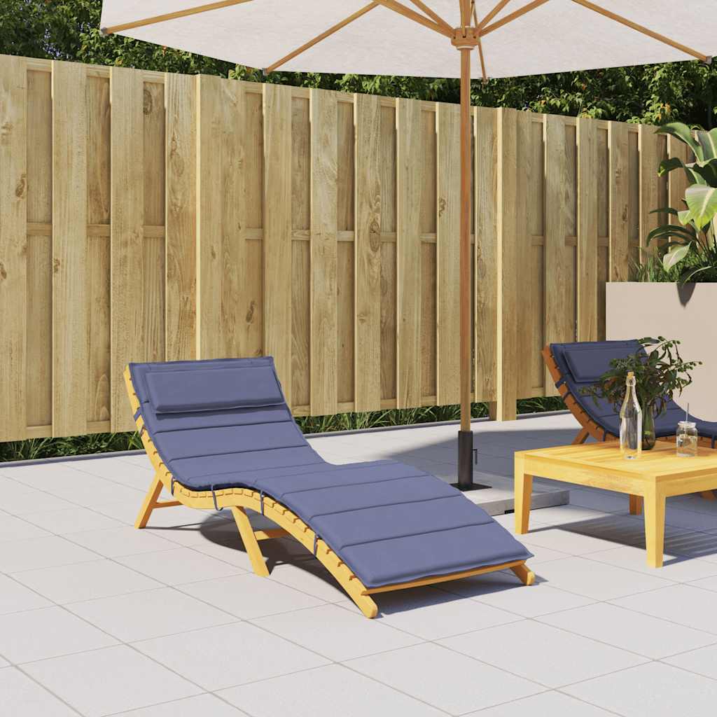Sonnenliegen-Auflage Marineblau 180x60x4 cm Oxford-Gewebe