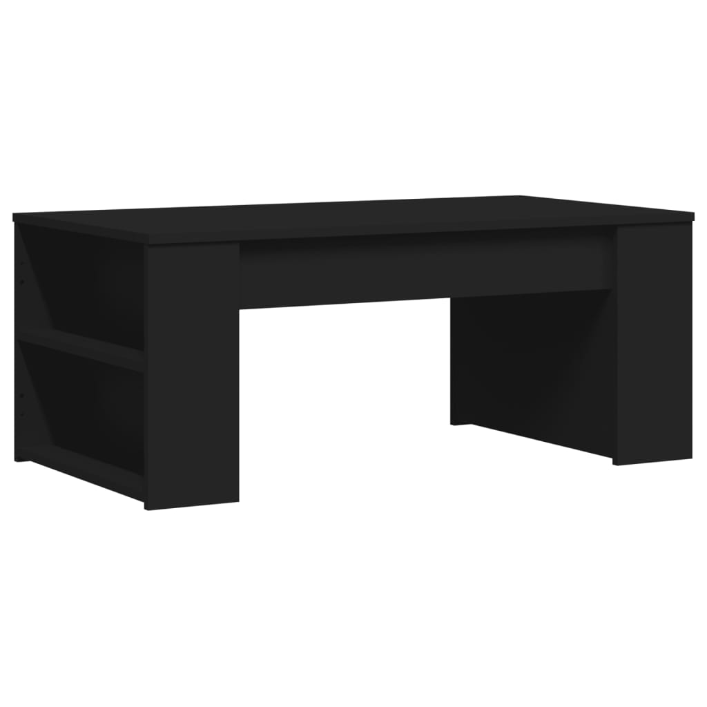 Coffee Table Black 102x55x42 cm Wood Material