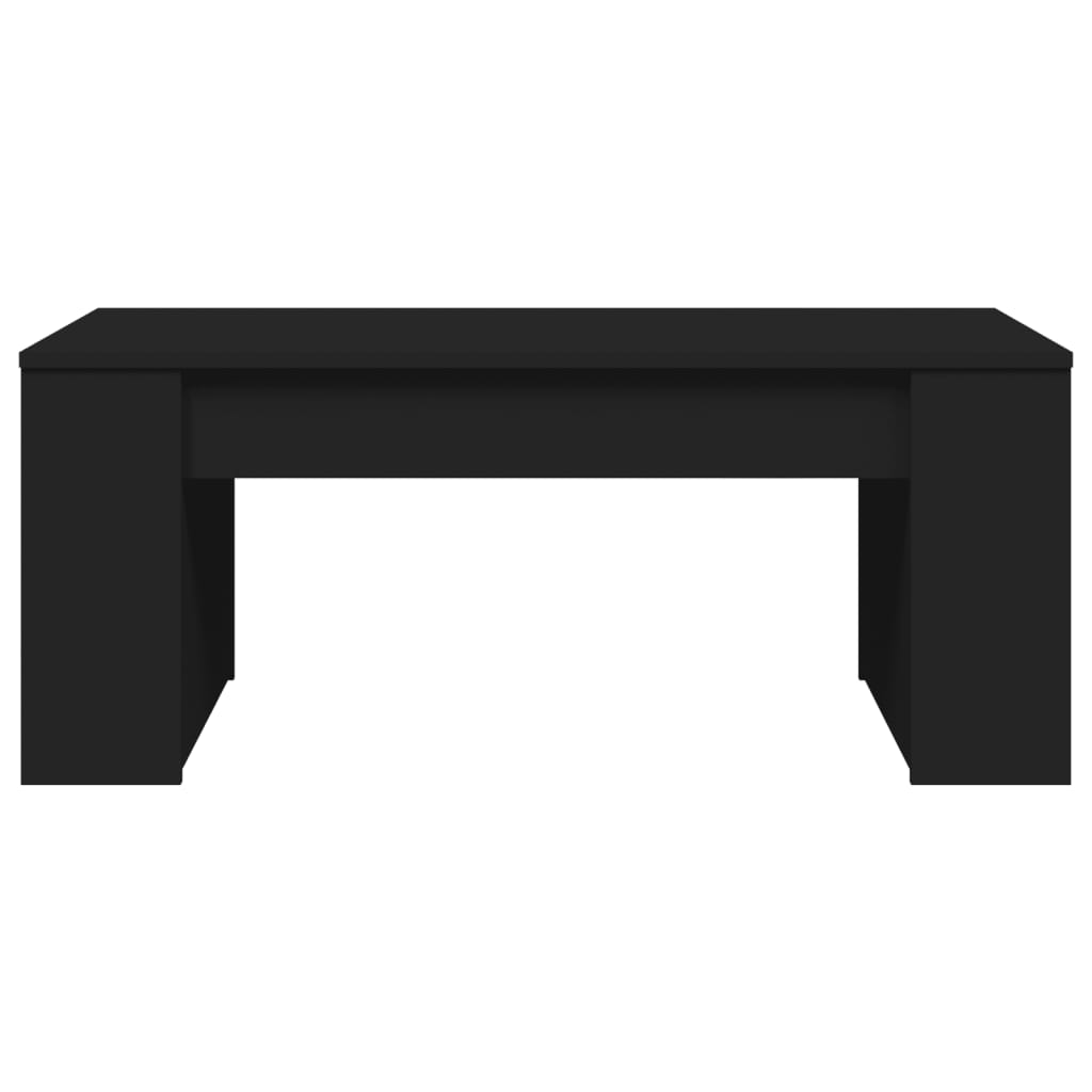 Coffee Table Black 102x55x42 cm Wood Material