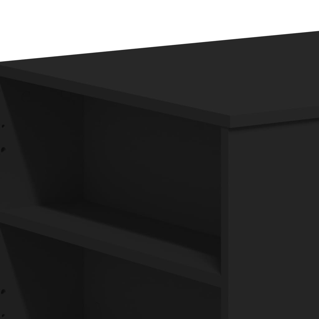 Coffee Table Black 102x55x42 cm Wood Material