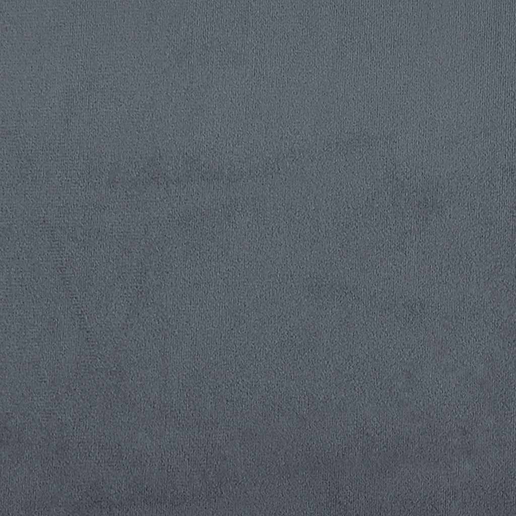 Fauteuil en velours gris foncé