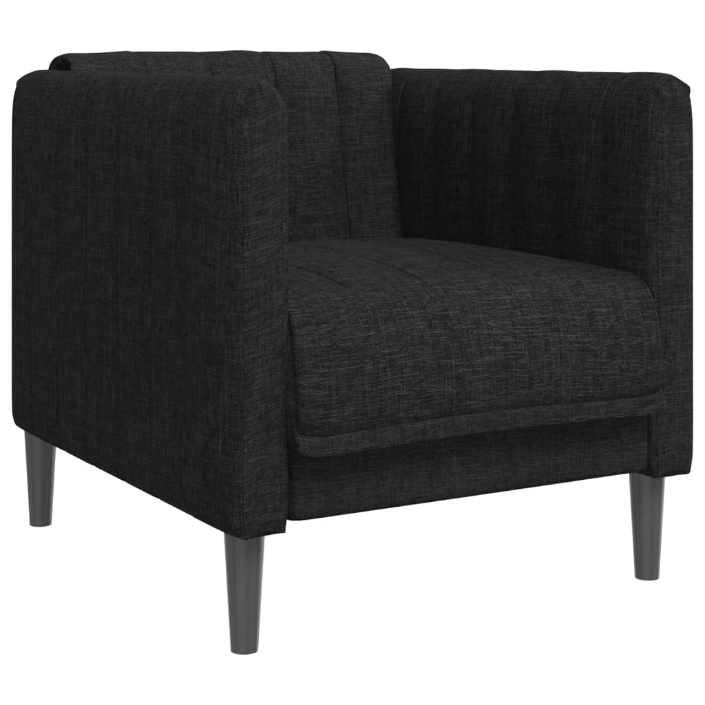 Fauteuil tissu noir