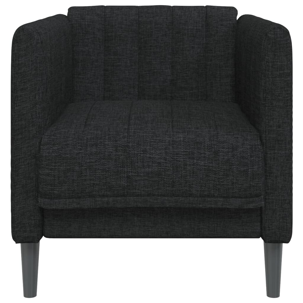 Fauteuil tissu noir