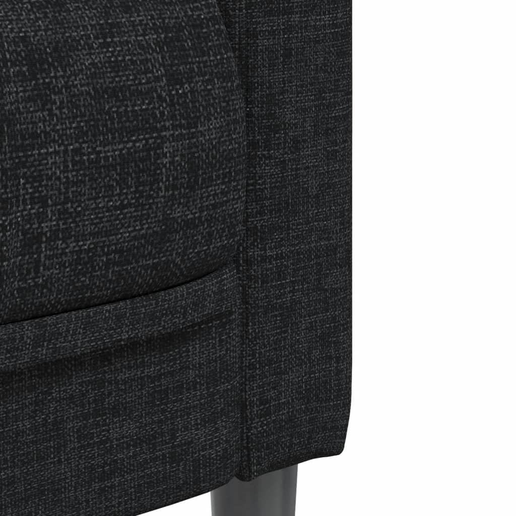 Fauteuil tissu noir