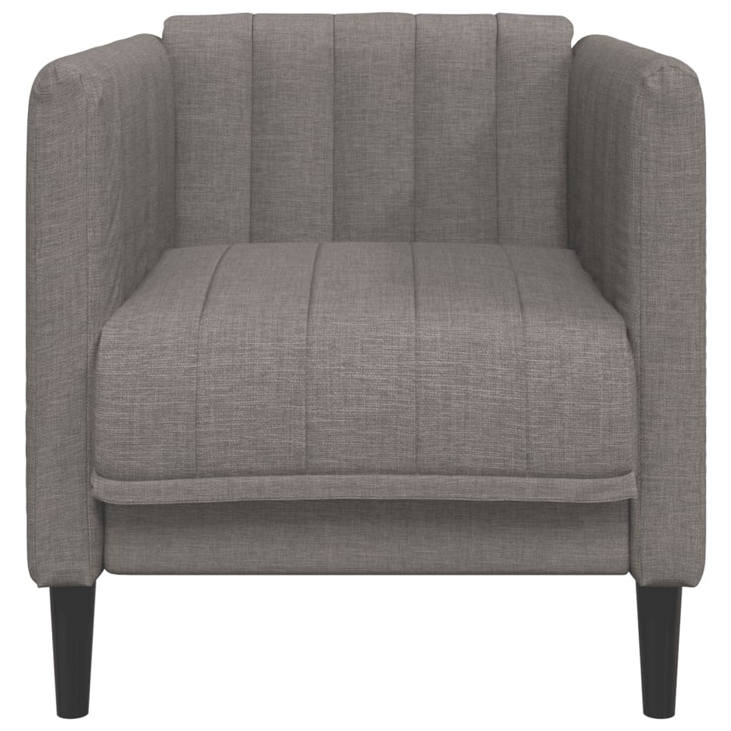 Fauteuil tissu taupe