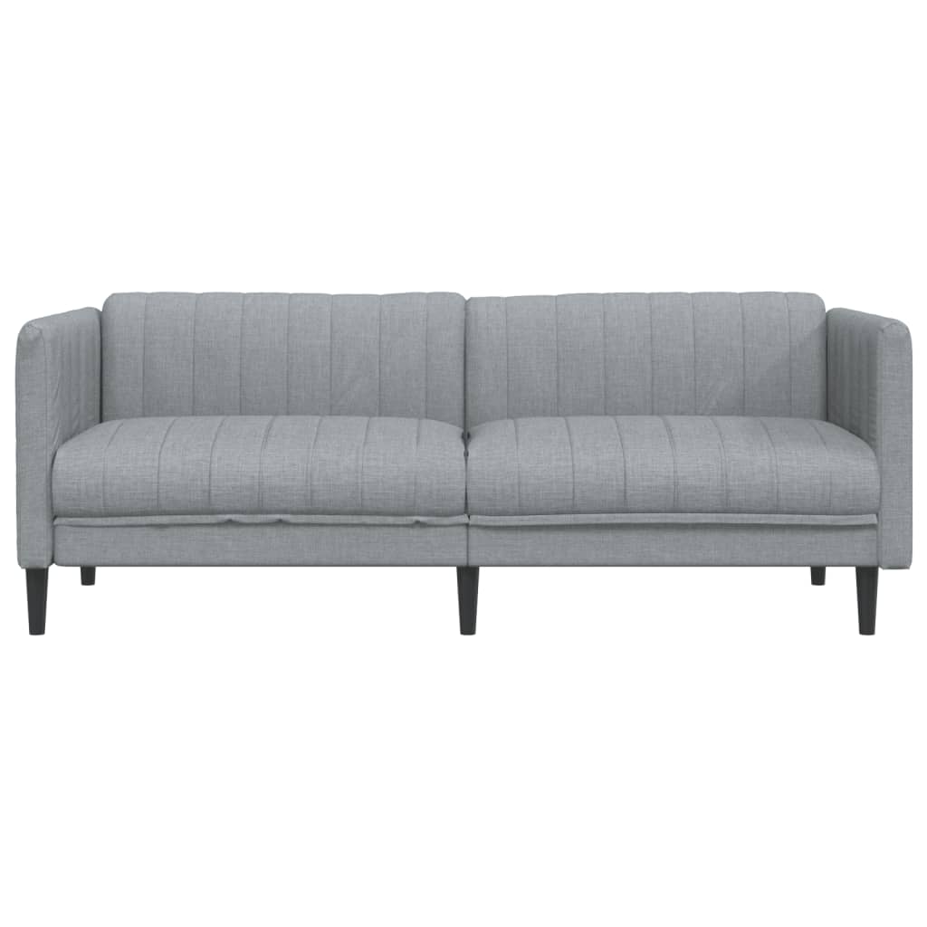Canapé 3 places tissu gris clair