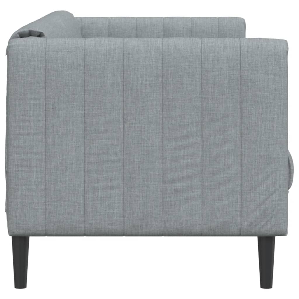 Canapé 3 places tissu gris clair