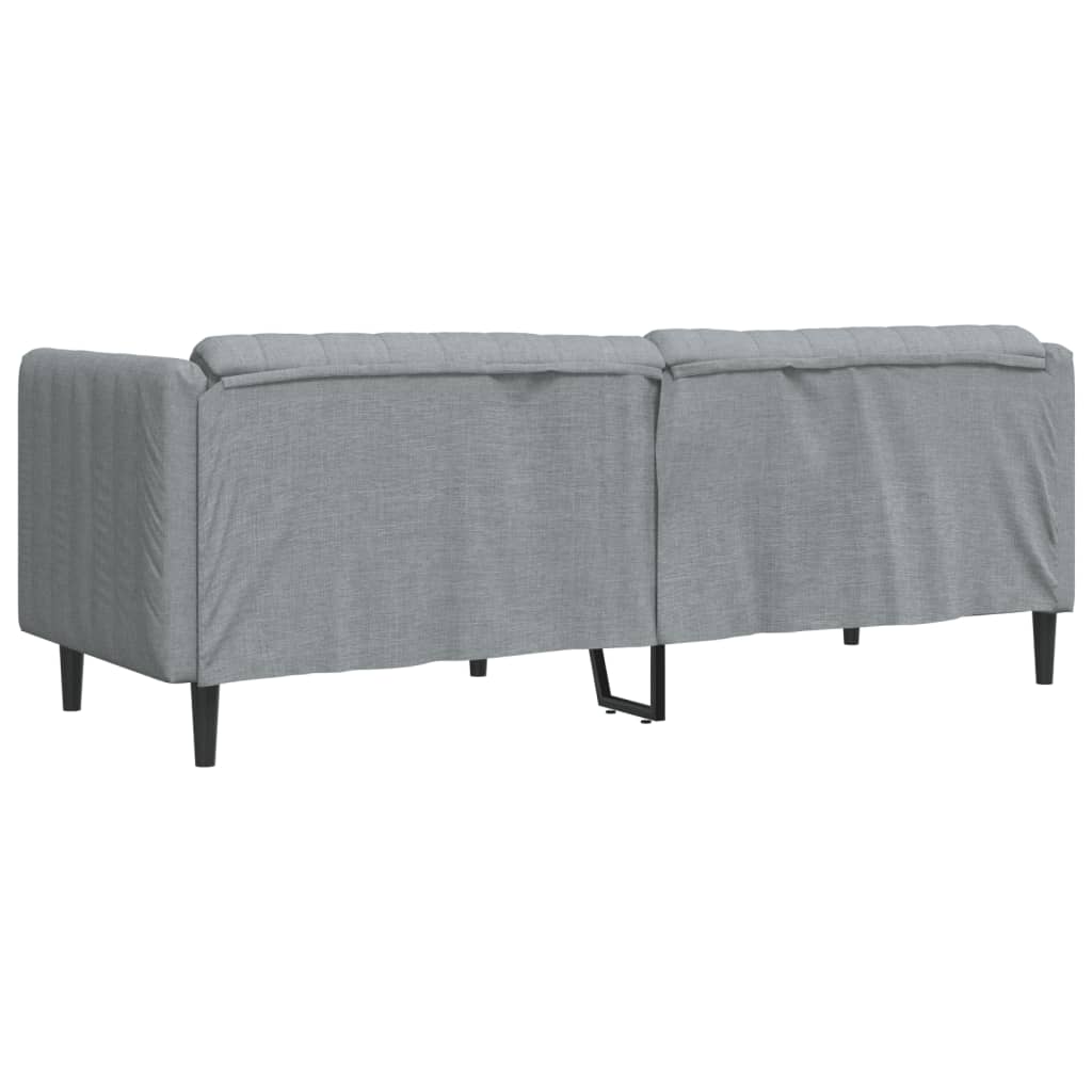 Canapé 3 places tissu gris clair