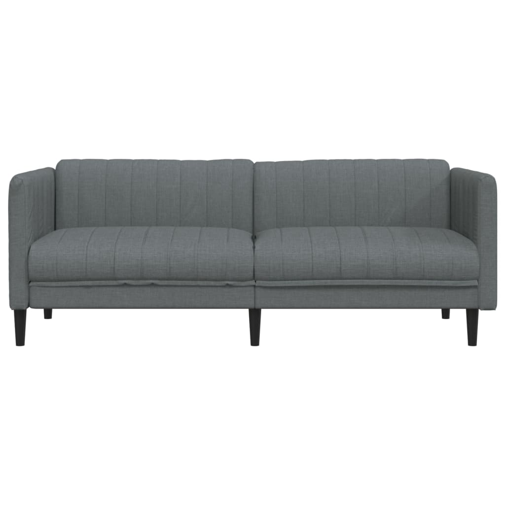 Canapé 3 places tissu gris foncé