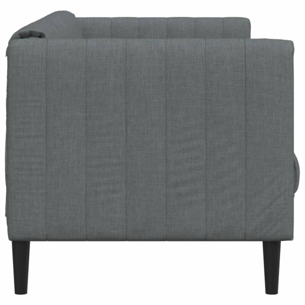 Canapé 3 places tissu gris foncé