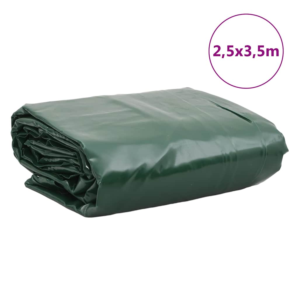 Plane 650g / m² Grün 2,5 x 3,5 m Canvas mit PVC-Beschichtung