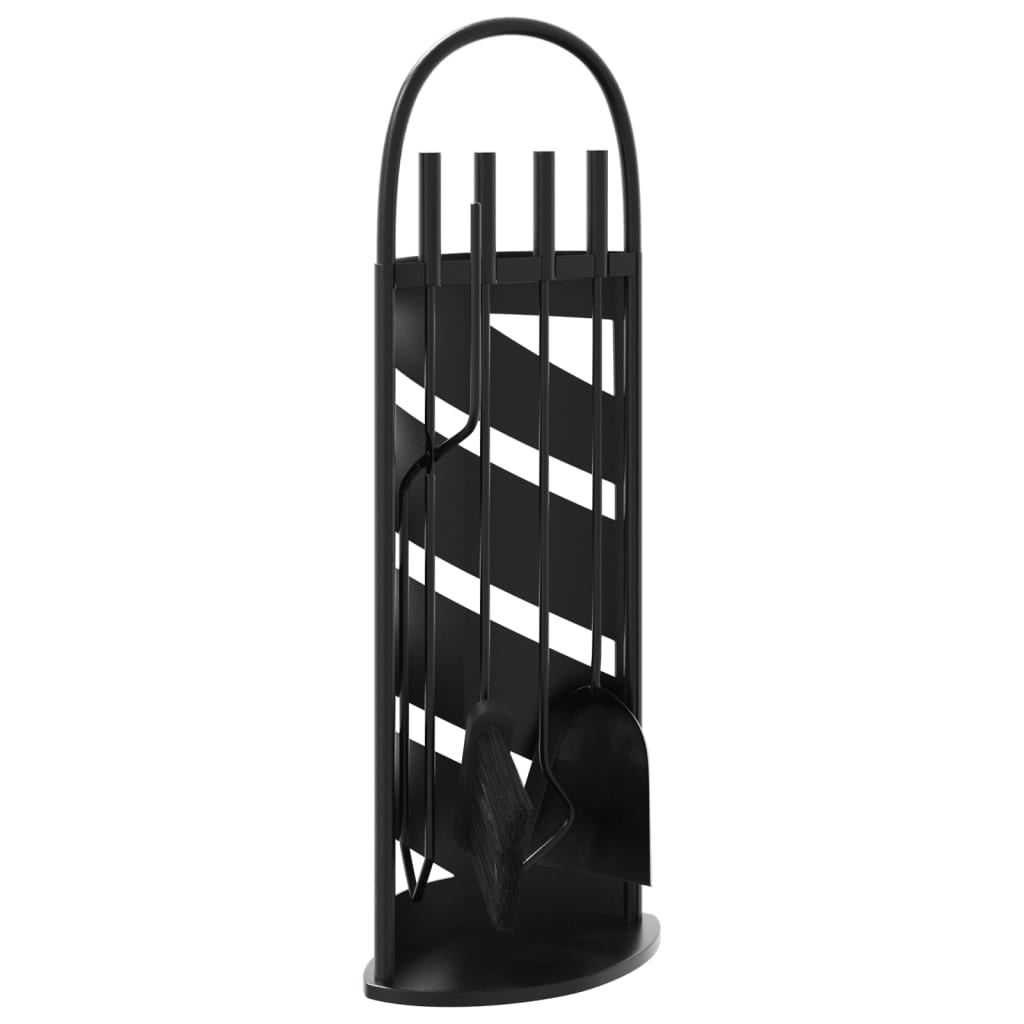 5-piece fireplace tool set 23x15x66 cm steel