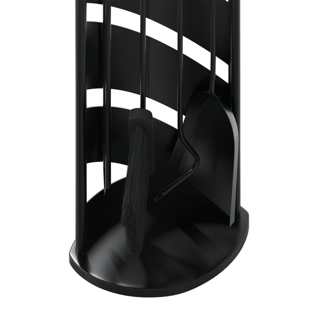5-piece fireplace tool set 23x15x66 cm steel