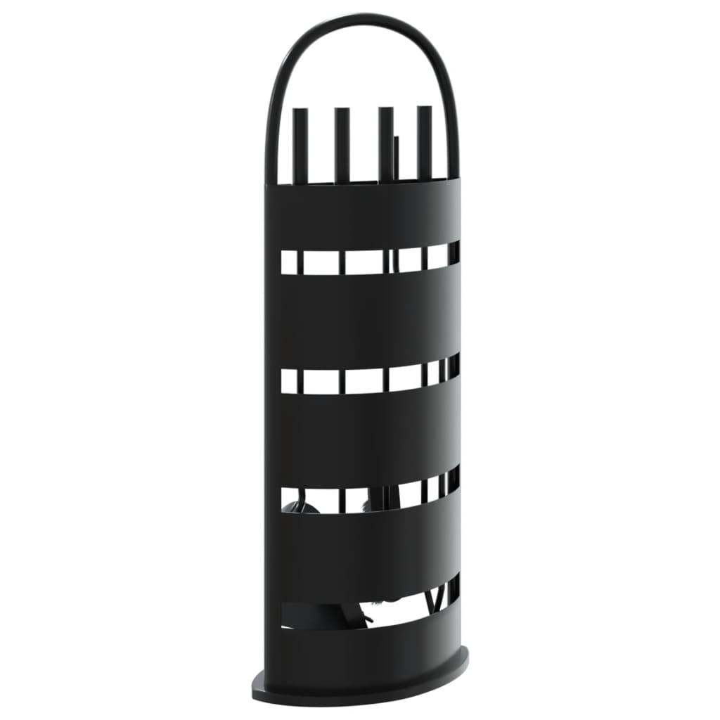 5-piece fireplace tool set 23x15x66 cm steel