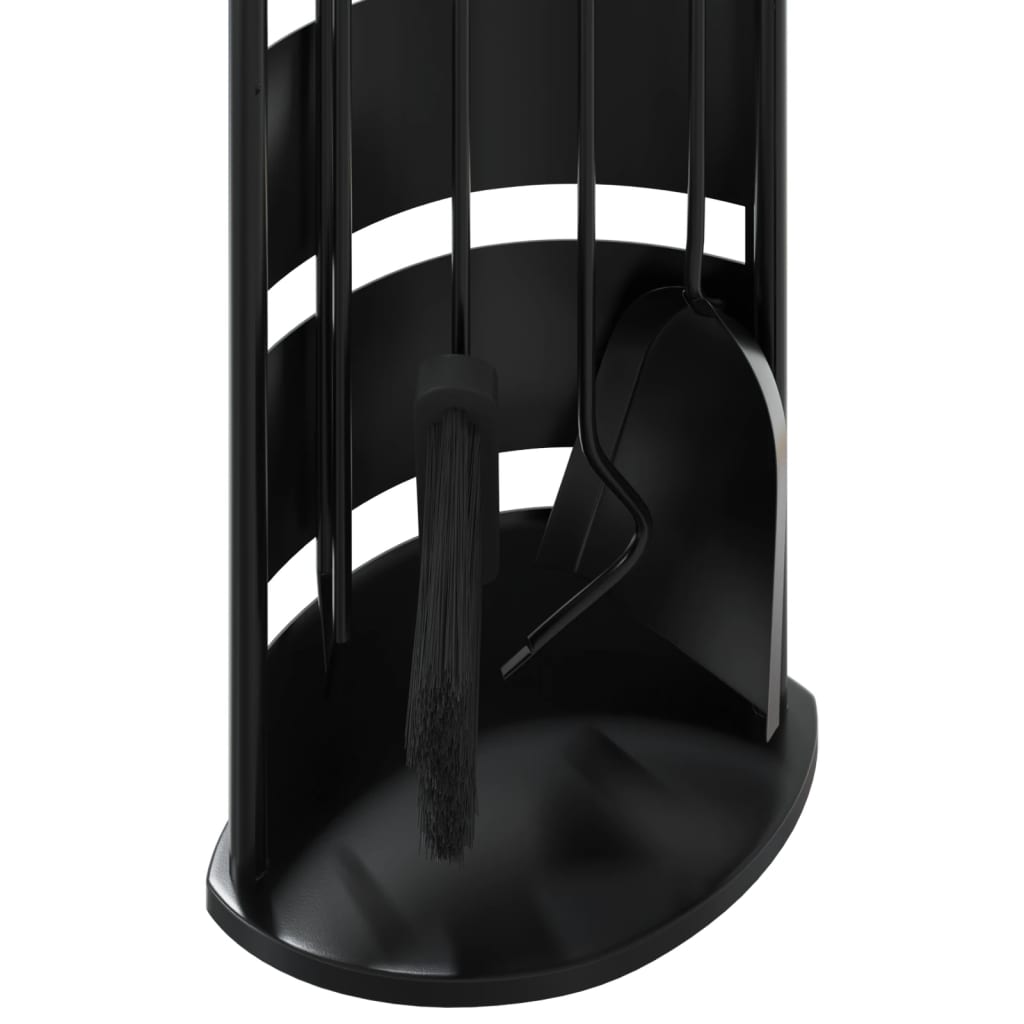 5-piece fireplace tool set 23x15x66 cm steel